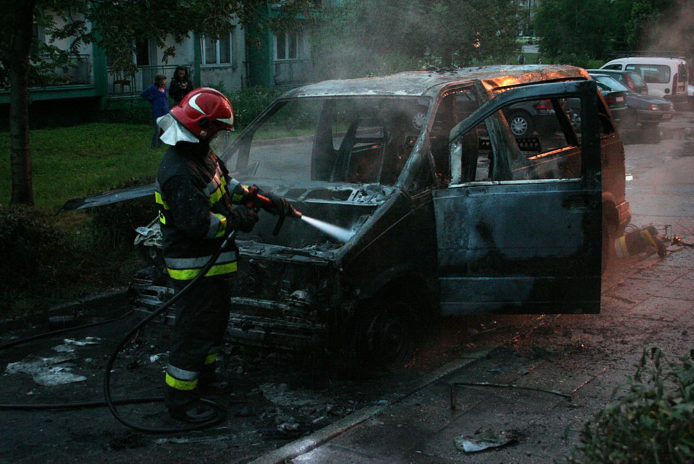 Spalony samochód
Słowa kluczowe: służby mundurowe,samochód